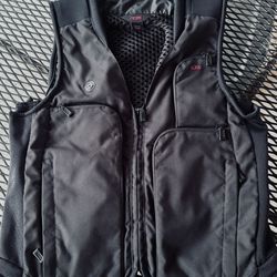 Tumi Men's Black Zip Up Tactical Vest
