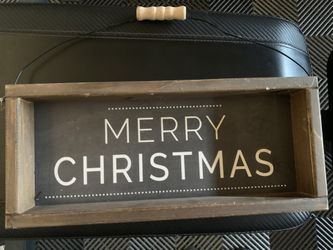 Wood Chalk Christmas Decor 