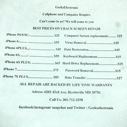 iPhone, Computer and Tablet