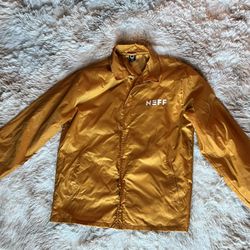 Neff yellow and red checkered rose windbreaker jacket #skater