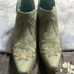 Teal Roper Boots
