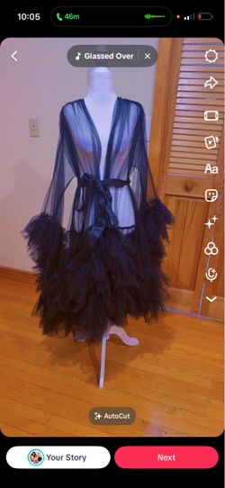 Beautiful baby shower dress, black, M/L