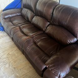 2 Leather sofas