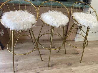 3 modern stools for sale