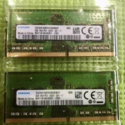 16g (8g x 2) DDR4 2400 GHz. SODIMM Laptop RAM