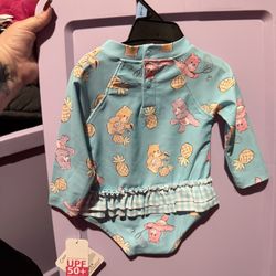 New Baby Girl Care Bears Swimsuit Size 6 Months