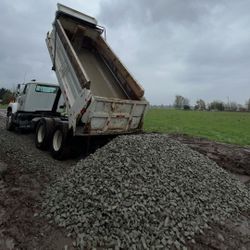 Dump Truck Gravel Delivery 