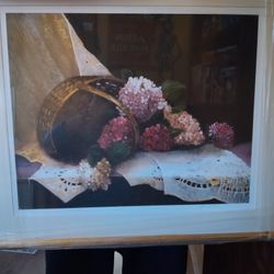 Authentic Artwork  Hydrangea And Lace 