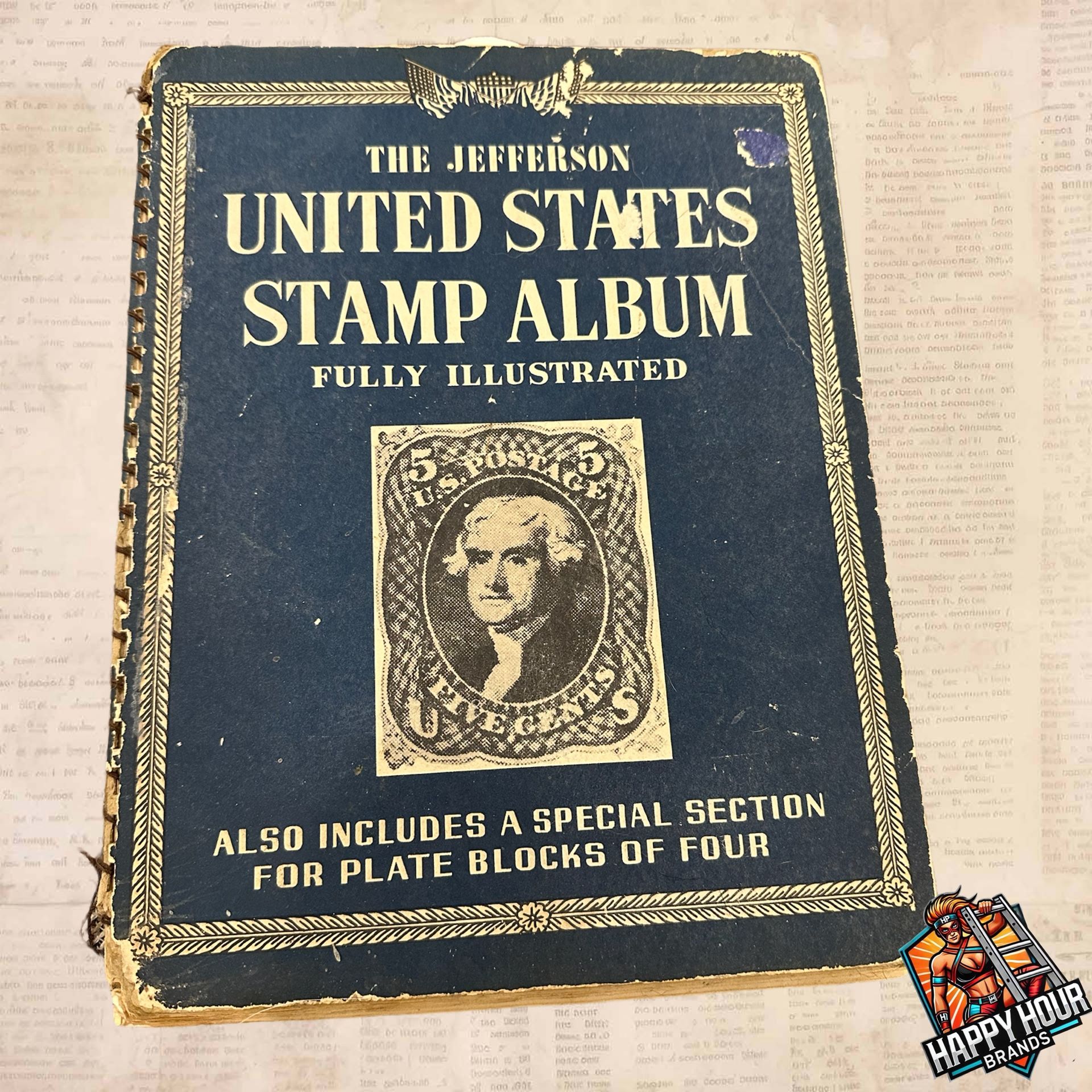 Stamp Album With Stamps Random Variety Of Types And Age Lot
