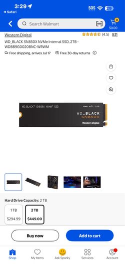 Western digital 2tb nvme ssd