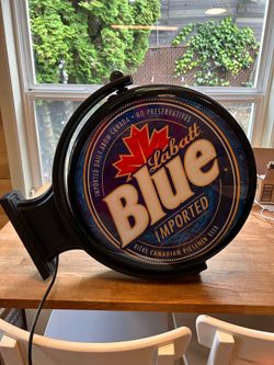 Labatt Blue Rotating Beer Sign