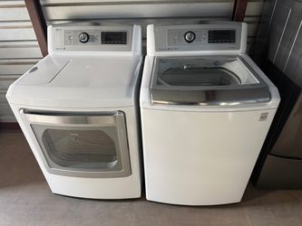 LG washer and electric dryer 5.0/7.4 cuft