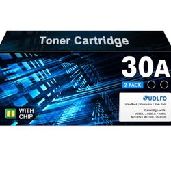  30A Black Toner Cartridge CF230A Replacement for HP 30A CF230A 30X CF230X Compatible with Pro MFP M227fdw M203dw M227fdn M203dn M