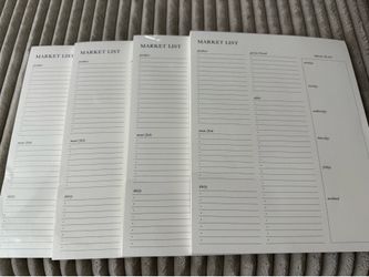 Sugar Paper Market List Notepad