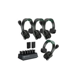 Hollyland Solidcom SE Pro 4S 4-Person Full-Duplex Single-Ear Headset Intercom System (1.9 GHz)