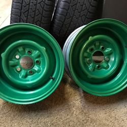 Pair Of 14" Ford Wheels