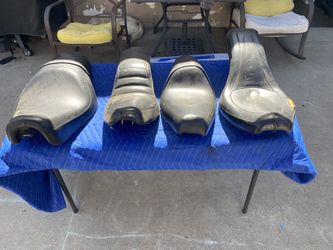 Numerous Harley seats