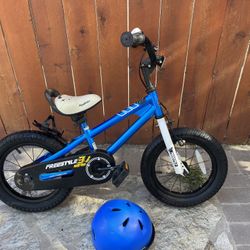 Royal Baby Freestyle 14” Bike W/ Bern Helmet And Training Wheels