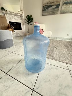 5-Gallon Plastic Water Jug with Handle and Cap
