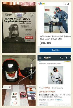 Sata vision 2000/supplied air respirator