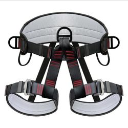 DIJJIG Climbing Belts, Thicken Professional Half Body Safety Belt Climbing Gear for Tree Climbing, Fire Rescue, Roofing
