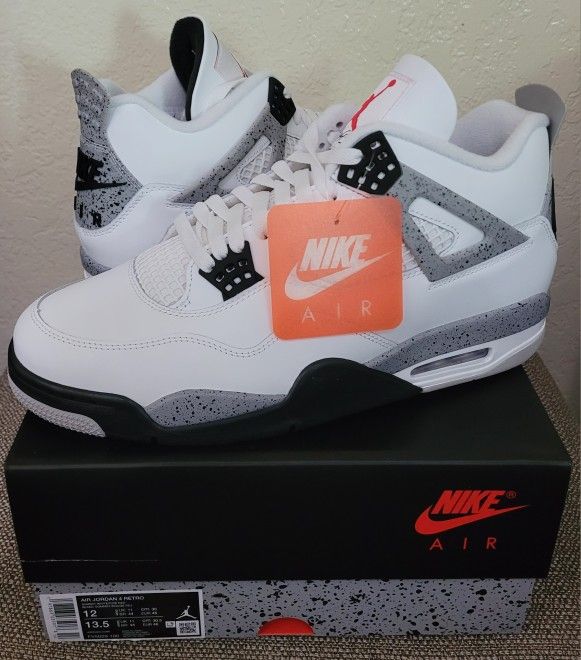 Jordan 4 White Cement