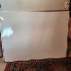 4' x 3' Large Dry Erase Board, Gray Frame