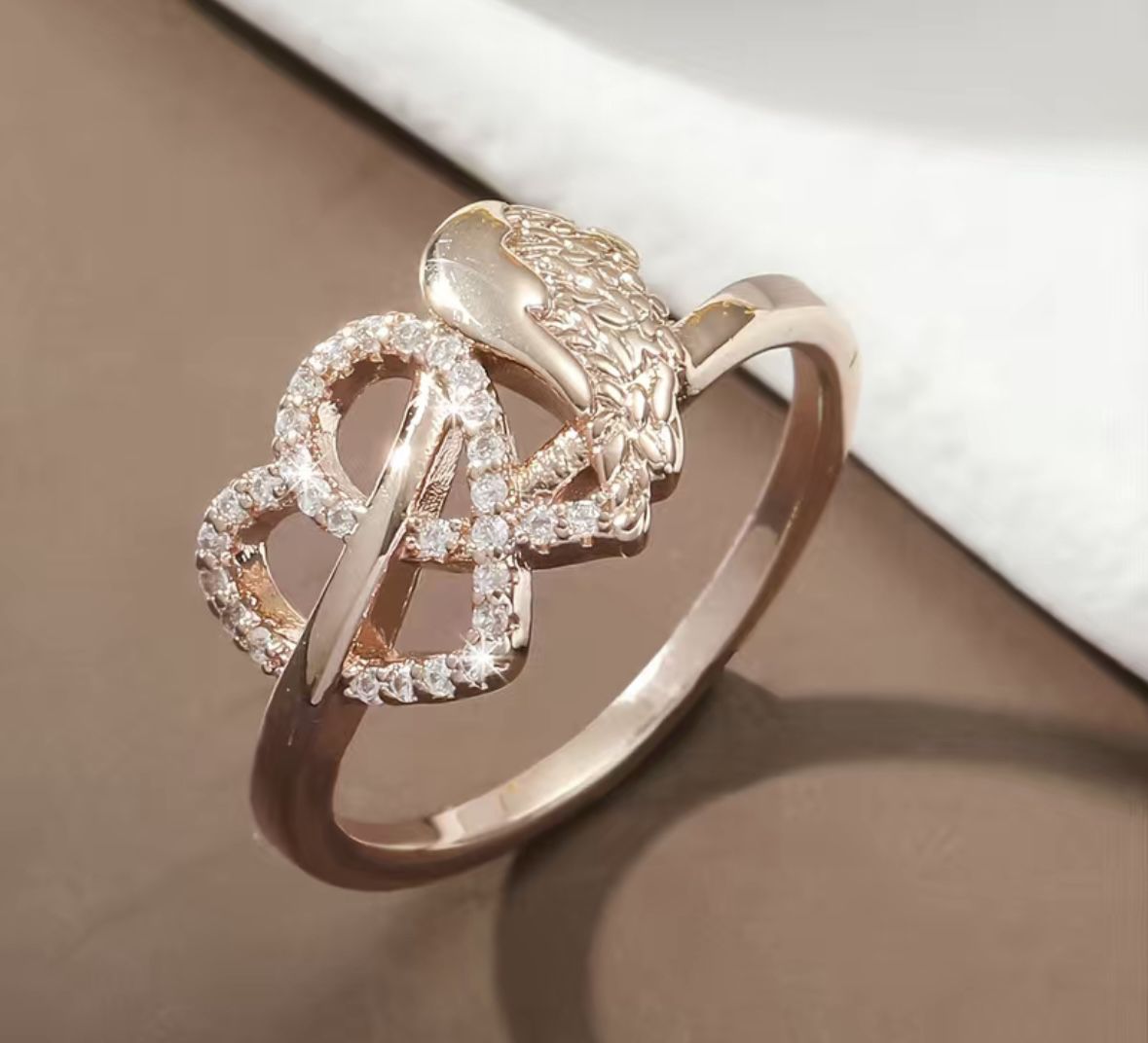Wing Heart Ring 