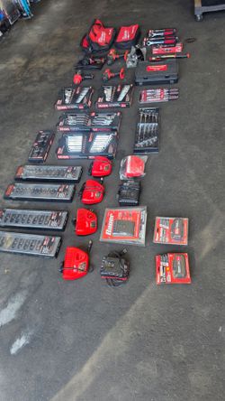 Milwaukee/Icon/Bauer/Harbor Freight tools.  Impact air gun amd sockets, wrenches, Rachet and Milwaukee tool bags