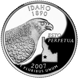 ROLL OF IDAHO STATE QUARTERS