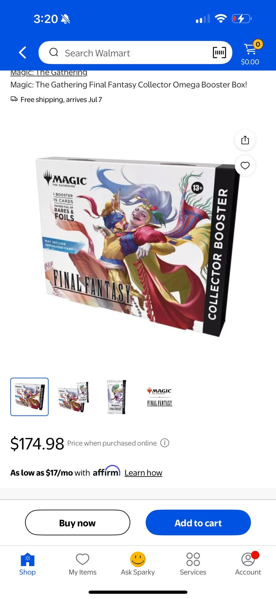 Magic The Gathering Final Fantasy Collector Booster 