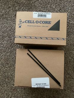 5.25” Black Coffee Stir Sticks
