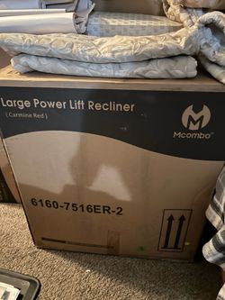 Brand new red lift chair we pay 700