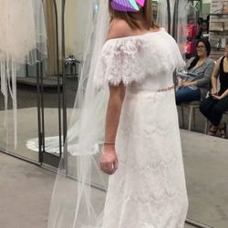 David s Bridal Boho Wedding Dress