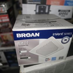 Broan Envent Series Aew110 Bathroon Vent Fan New In Box Ventilation fan.