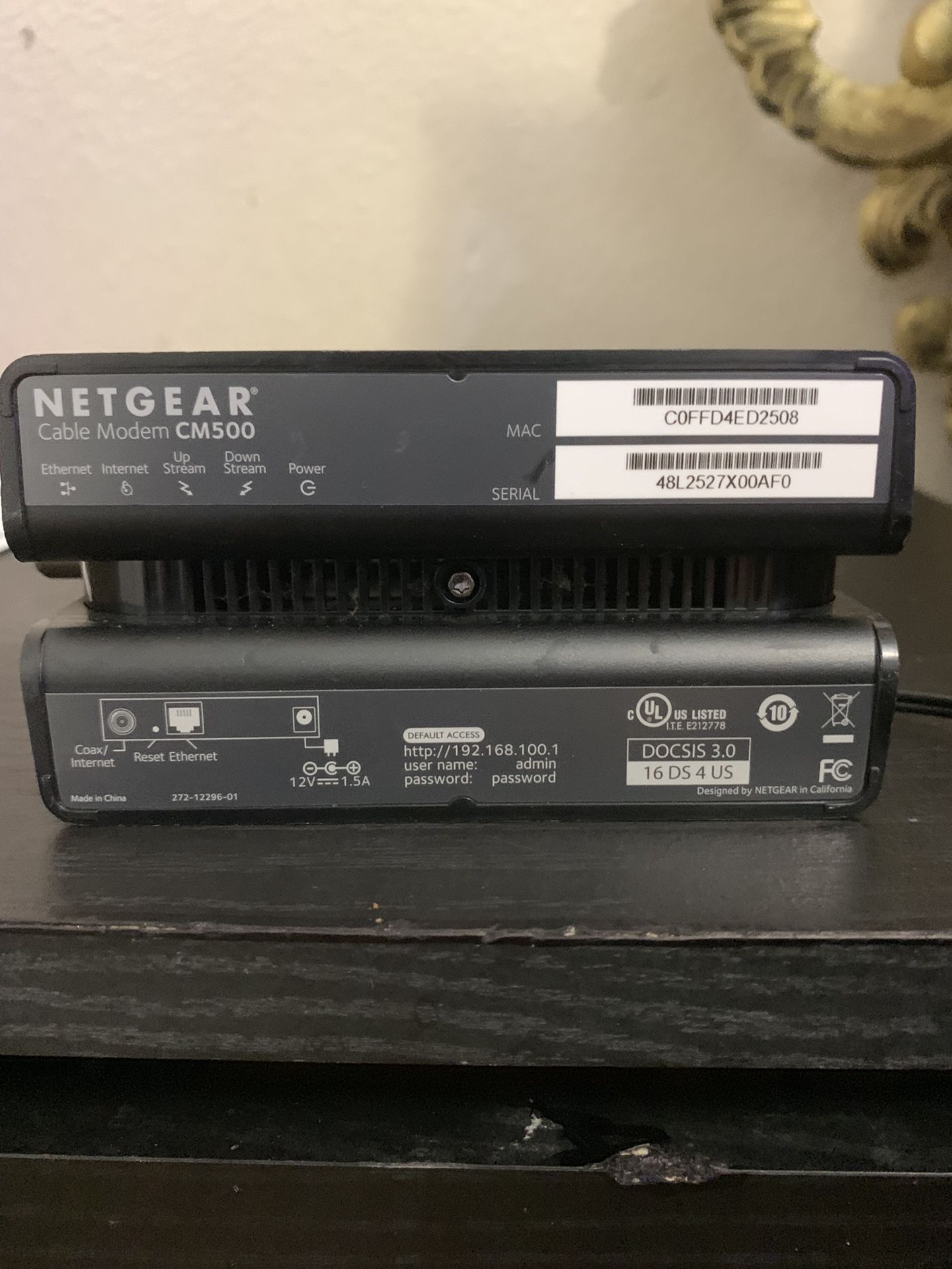 Netgear Cable Modem Cm500 For Sale In Sacramento Ca Offerup