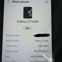 AT&T Samsung Z Fold 4 256gb 
