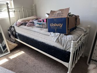 Antique Steel Bed Frame 