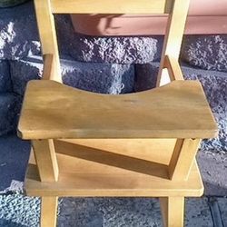 Lakeshore Hardwood Doll Highchair 
