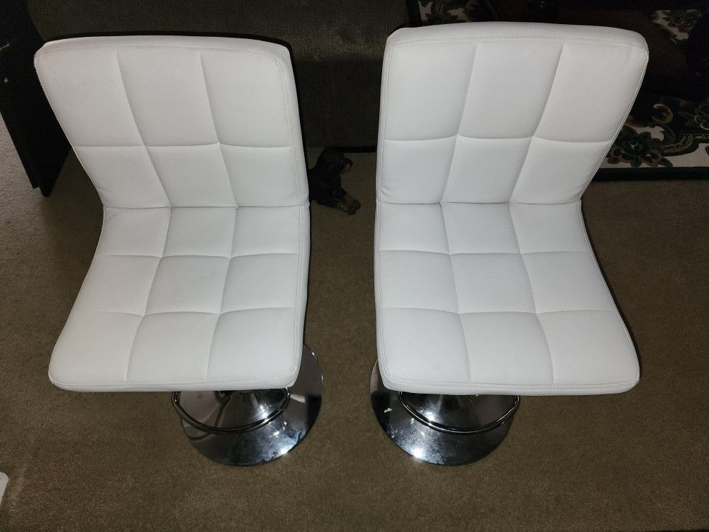 Bar Stools, White