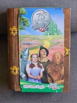Wizard of Oz  Puzzle In Book Box - 1000 Pieces 75th Anniversary 100% Complete