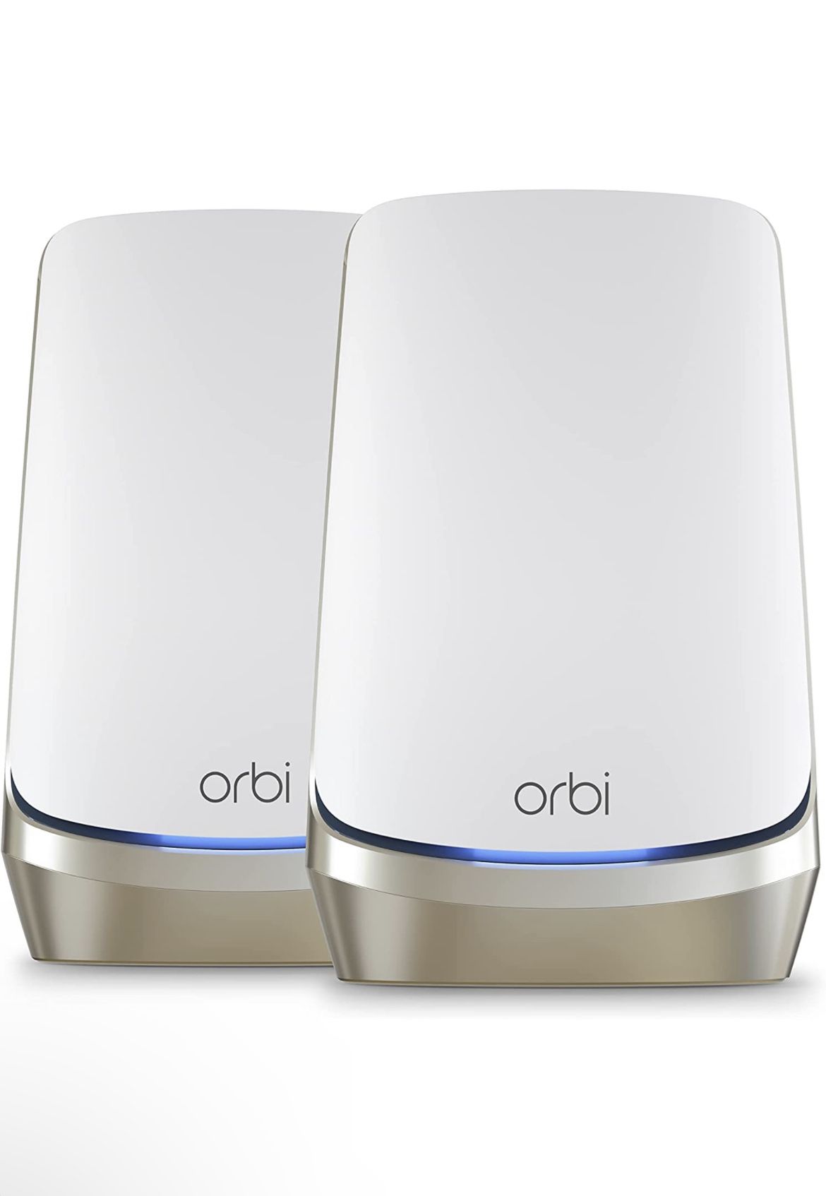 NETGEAR Orbi Quad-Band WiFi 6E Mesh System (RBKE962), Router with 1 Satellite Extender, 10.8Gbps Speed, Coverage up to 6,000 sq. ft, 200 Devices, 10 G