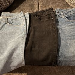 Jeans And Capris Size 15 & 17