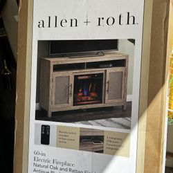 60-in Electric Fireplace Allen + Roth