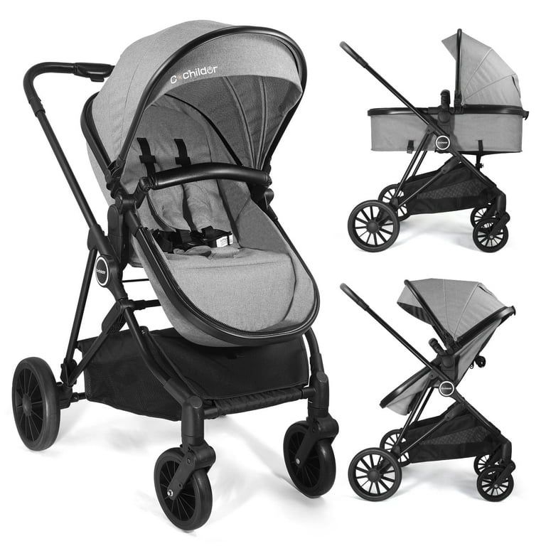 New Cochildor Lite 2.0 Baby Stroller with Bassinet Mode - 3-Position Reversible Lightweight Stroller for 0-36 Months, Foldable Compact Travel Stroller