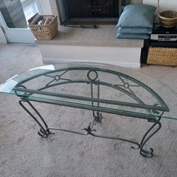 Glass Top Console Table 50W X 18d X 26H