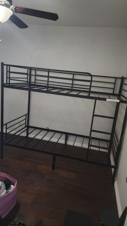 Black Metal Bunk Bed Frame