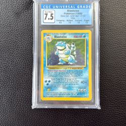1999 Blastoise Base Set Unlimited - CGC 7.5 NEAR MINT- 2/102