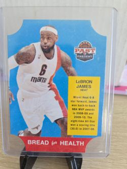 Heat LeBron  James  die cut  card