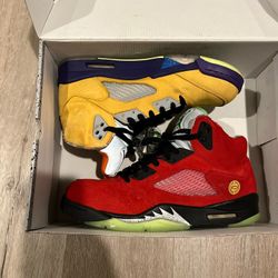 Jordan Air Jordan 5 Retro What the SE Solar Orange CZ5725-700 Suede Multicolor